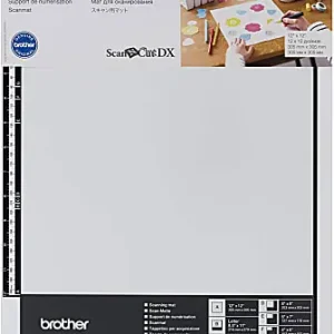 Fast Shipping Brother ScanNCut DX Scanning Mat, Non-Tack, White, 12" x 12"