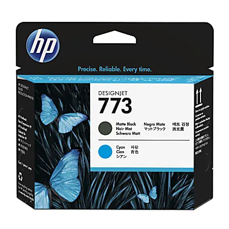 Exclusive Offer HP 773 (C1Q20A) Matte Black/Cyan Printhead