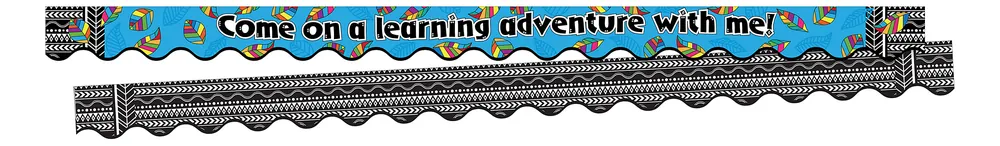Barker Creek Scalloped-Edge Border Strips, 2 1/4" x 36", A Learning Adventure, Pre-K To College, 35' Of Trim Seasonal Sale