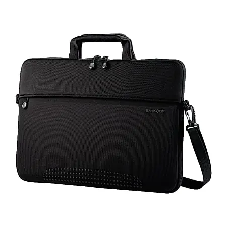 Low Price Samsonite&reg; Laptop Shuttle, 10.5" x 14.5" x 1", Black