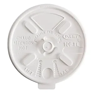 Top Pick Dart Lift n' Lock - Cup lid - disposable - white (pack of 100)
