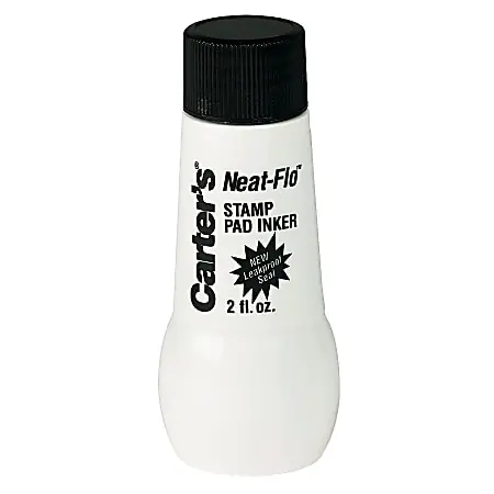 Avery&reg; Carter's&reg; Neat-Flo&trade; Stamp Pad Inker, Black Trusted Brand