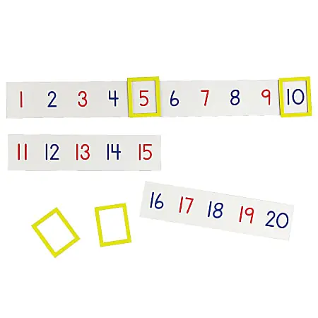 Certified Learning Resources® Magnetic Number Line Set, 2 1/4" x 9 1/2", Multicolor, Pre-K - Grade 2