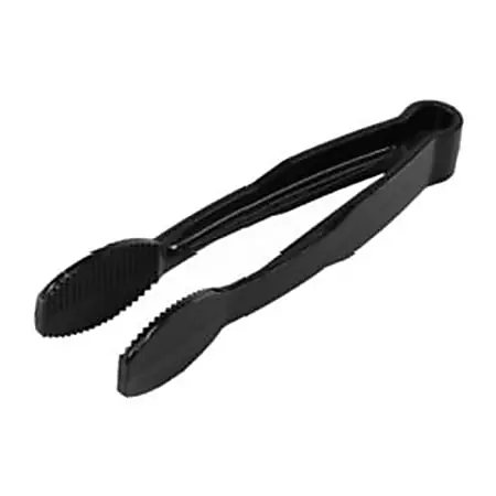 Cambro Camwear&reg; Plastic Tongs, 9", Black Crafted