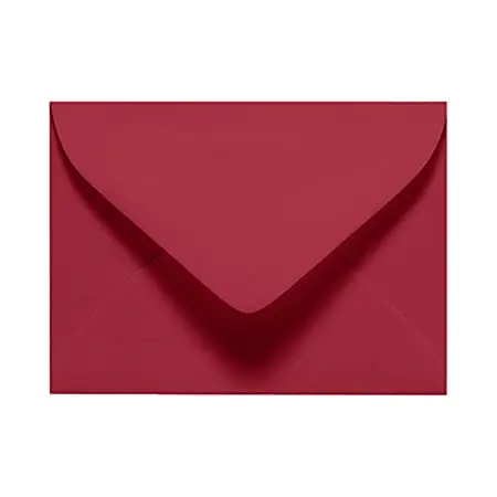 LUX Mini Envelopes, #17, Gummed Seal, Garnet Red, Pack Of 50 Fan Favorite
