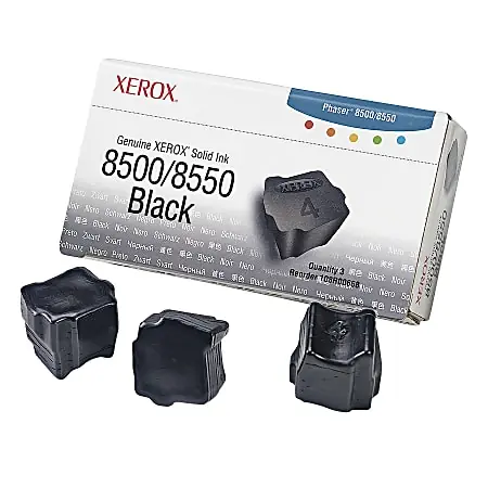 Xerox&reg; 8500 Phaser Black Solid Ink, Pack Of 3, 108R00668 Don’t Miss Out