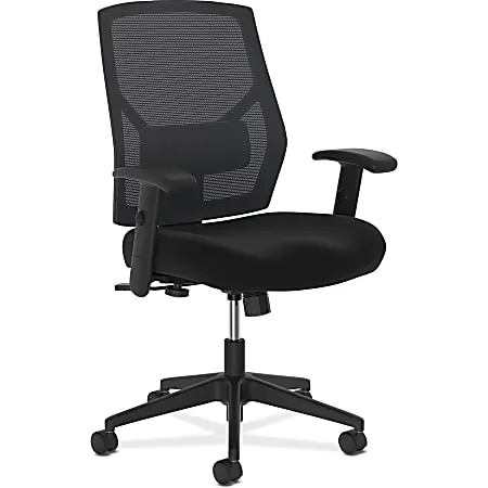 Get Yours HON® Crio Fabric Mid-Back Task Chair, Black