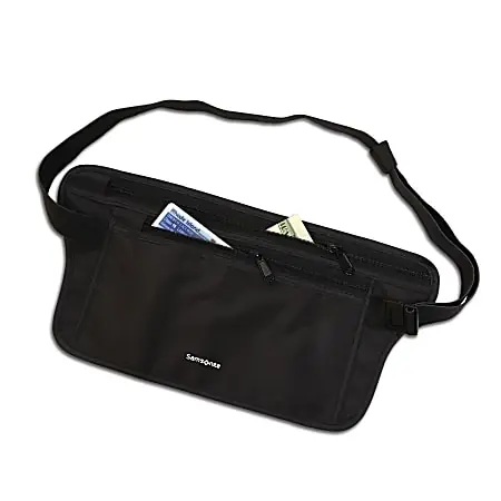 Sale Samsonite&reg; RFID Waist Belt Pouch, Black