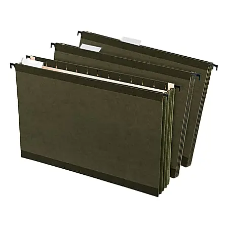 Pendaflex&reg; SureHook Extra-Capacity Hanging Pockets, 3 1/2" Expansion, Legal-Size, Standard Green, Pack Of 4 Free Returns