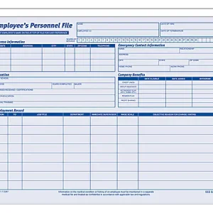 Adams&reg; Employee Record Folders, 9 1/2" x 11 3/4", Folded, Pack Of 20 Special Offer