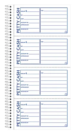 Adams&reg; 2-Part Petty Cash Receipt Book, 5 1/2" x 11", Book Of 200 Sets Free Shipping