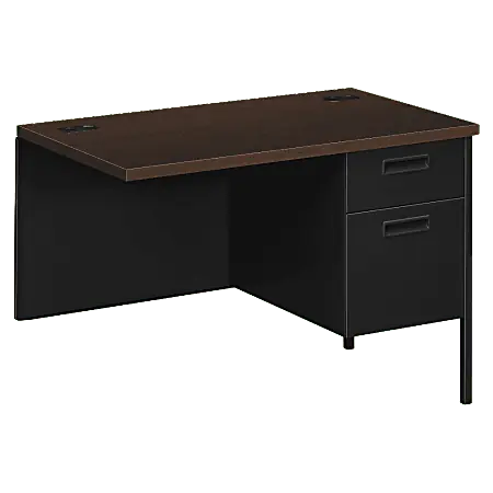 HON® Metro Classic 42"W Right Desk Return, Mocha/Black Discount