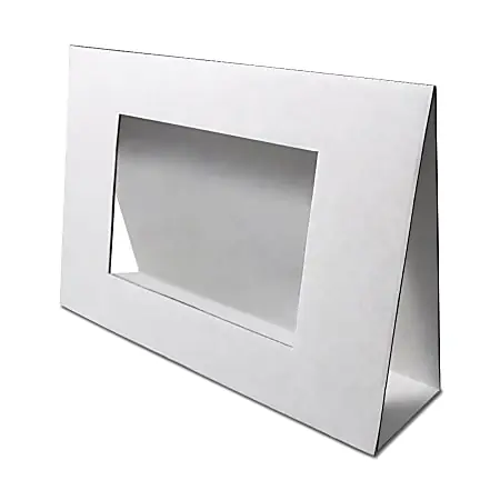 Roylco Stand-Up Picture Frames, White, Pack Of 24 Frames Top Rated