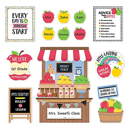 Creative Teaching Press Apple Time Bulletin Board Set, 39 Pieces Markdown