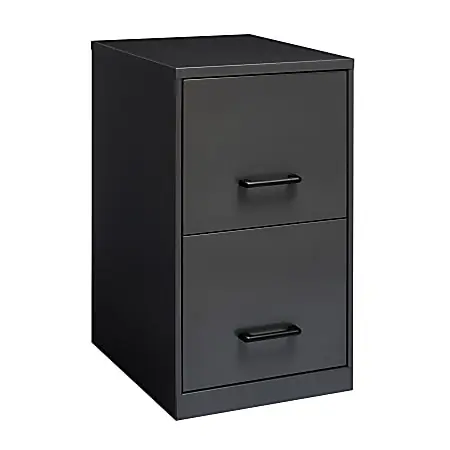 Big Sale Realspace 18"D 2-Drawer Vertical Letter-Size File Cabinet, Charcoal