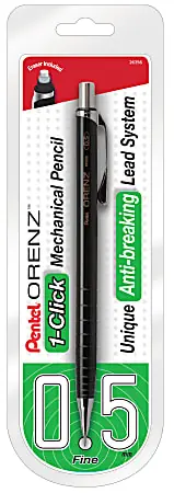 Trending Pentel&reg; Orenz Mechanical Pencil, B Lead, 0.5 mm, Black Barrel, Plastic Packaging