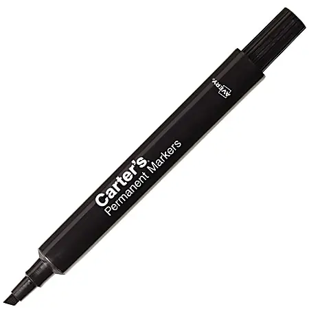 Top Rated Avery&reg; Carter's&reg; Permanent Markers, Chisel Tip, Large Desk-Style Size, Black, 1 Marker