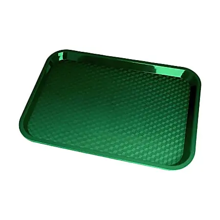 Fan Favorite Cambro Fast Food Tray, 14" x 18", Sherwood Green