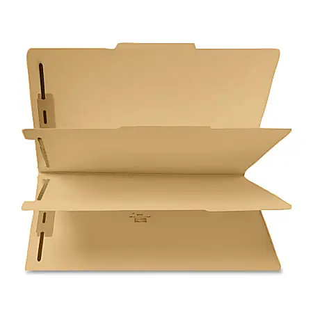 Sparco 6-Part File Folders With Fasteners, Legal Size, Manila, Box Of 25 Fresh Stock