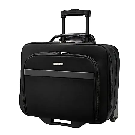 Samsonite&reg; Double Gusset Wheeled Portfolio, Black Hot Picks