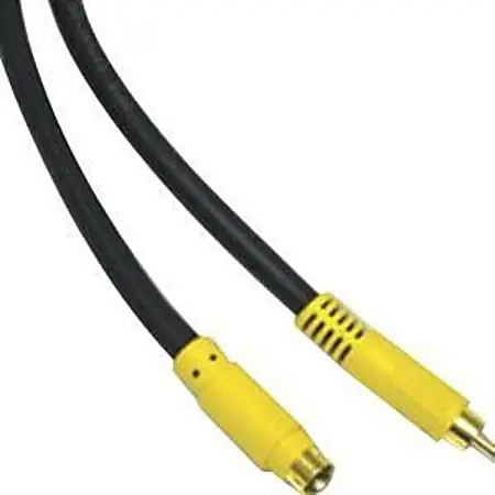 Seasonal Sale C2G 12ft Value Series Bi-Directional S-Video to Composite Video Cable - RCA Male - Male S-Video - 12ft - Black