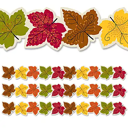 Holiday Sale Creative Teaching Press&reg; EZ Borders, Maple Leaves, 48&rsquo; Per Pack, Set Of 3 Packs