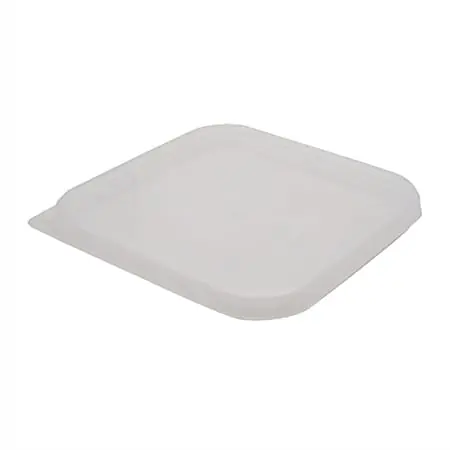 Cambro CamSquare Lid, 4 Qt, 1/2"H x 7 5/16"W x 7 5/16"D, White Professional Grade