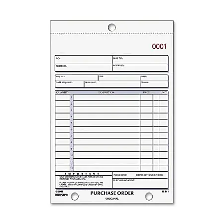Trending Rediform 2-part Carbonless Purchase Order Book - 50 Sheet(s) - 2 Part - Carbonless Copy - 5.50"x7.87" Sheet Size - 1L140