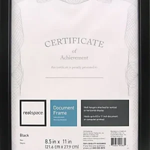 Bulk Order Realspace&trade; Photo/Document Frame, Cornell, 8-1/2" x 11", Black