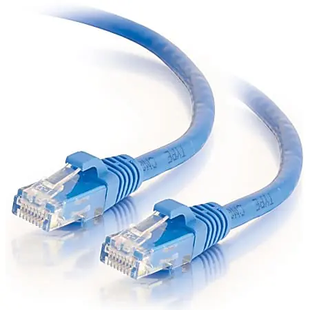 C2G 10ft Cat6 Snagless Unshielded UTP Ethernet Network Patch Cable (RJ45 M/M), Blue, Standard RJ45 Connectors, 5600pf/100m - Category 6- 27143 Free Returns