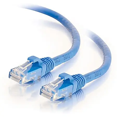 Crafted C2G 3ft Cat6 Snagless Unshielded UTP Ethernet Network Patch Cable (RJ45 M/M), Blue, Standard RJ45 Connectors, 5600pf/100m - Category 6- 27141