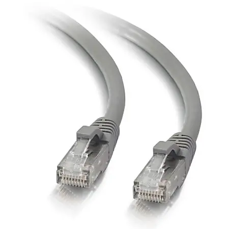C2G 14ft Cat5e Ethernet Cable - Snagless Unshielded (UTP) - Gray - Category 5e for Network Device - RJ-45 Male - RJ-45 Male - 14ft - Gray Time-Limited