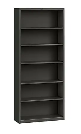 Order Now HON® Brigade® 6 Shelf Transitional Modular Shelving Bookcase,81-1/8"H x 34-1/2"W x 12-5/8"D, Black