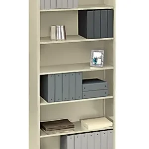 Next Day Delivery HON® Brigade® 6 Shelf Transitional Modular Shelving Bookcase, 81-1/8"H x 34-1/2"W x 12-5/8"D, Putty
