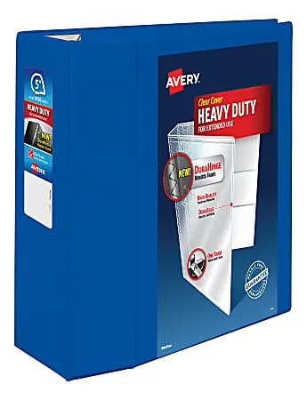 Avery® Heavy-Duty View 3-Ring Binder With Locking One-Touch EZD™ Rings, 5" D-Rings, 38% Recycled, Pacific Blue Factory Price