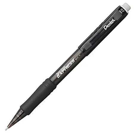 Worldwide Shipping Pentel&reg; Twist-Erase&reg; Express Mechanical Pencil, 0.7 mm, Black Barrel