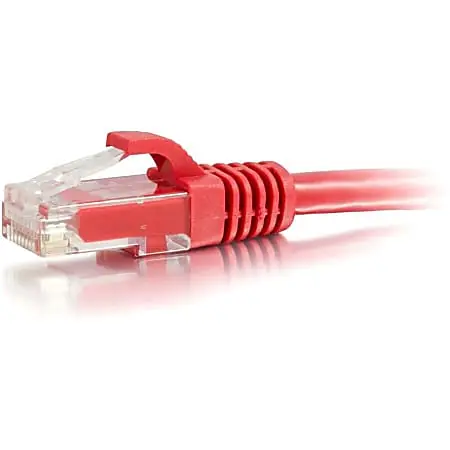 C2G 100ft Cat6 Snagless Unshielded (UTP) Ethernet Cable - Cat6 Network Patch Cable - PoE - Red - Patch cable - 27187 While Supplies Last