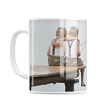 Trending Custom Create Your Own, Photo Ceramic Coffee Mug, High Gloss White, 11-oz.