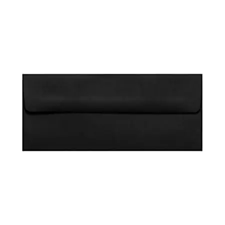 LUX #10 Envelopes, Peel & Press Closure, Midnight Black, Pack Of 50 Top Rated