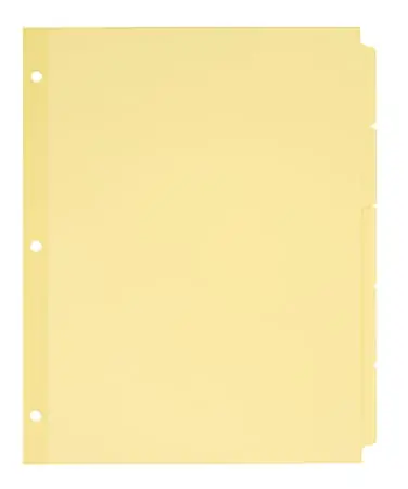 Big Sale Avery® Plain Tab Write & Erase Dividers, 5 Tabs, Buff, 36 Sets