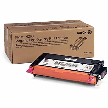 Xerox&reg; 6280 Magenta High Yield Toner Cartridge, 106R01393 New Arrival