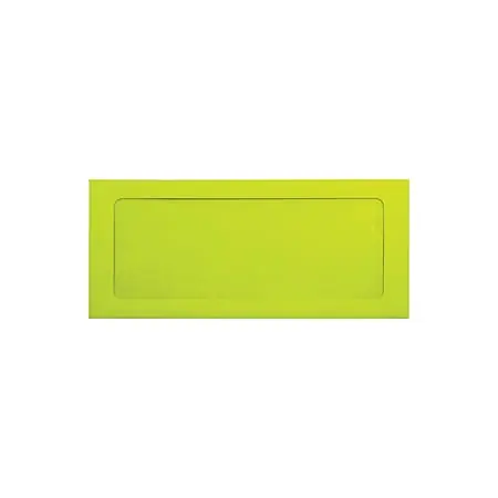 Affordable LUX #10 Envelopes, Full-Face Window, Gummed Seal, Wasabi, Pack Of 500