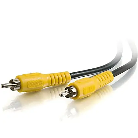 Crafted C2G Value Series 25ft Composite Video Cable - RCA Video Cable - M/M - RCA - RCA - 25ft