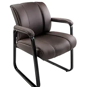 Fresh Stock Realspace&reg; Bellanca Guest Chair, Brown/Black, BIFMA Compliant