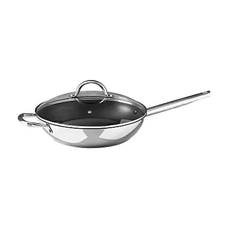 Bergner Stainless Steel Non-Stick Coating Frying Pan, 12&rdquo;, Silver Discount