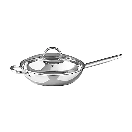 Bergner Stainless Steel Non-Stick Fry Pan, 12&rdquo;, Silver Genuine