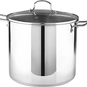 Bergner Essentials Stainless Steel Stock Pot, 20-Quart, Silver Big Sale