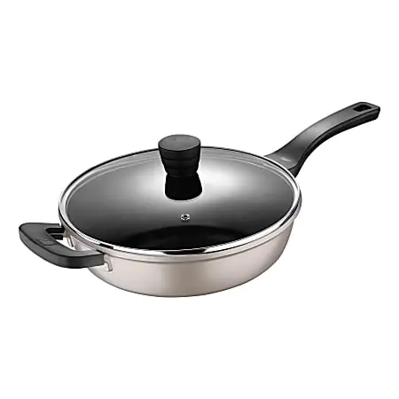 Bergner Covered Saut&eacute; Pan, 11", 4 Qt, Champagne Deal
