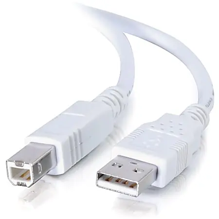 C2G 3m USB Cable - USB A to USB B Cable - Type A Male - Type B Male - 10ft - White Exclusive Offer