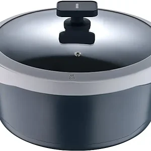 Best Choice Masterpro Gastro Ceramic Collection 7.5-Quart Cast Aluminum Dutch Oven, Gray